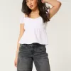 Curvy Low-Rise Washed Black Baggy Jort,Curvy Low-Rise Washed Black Baggy Jort