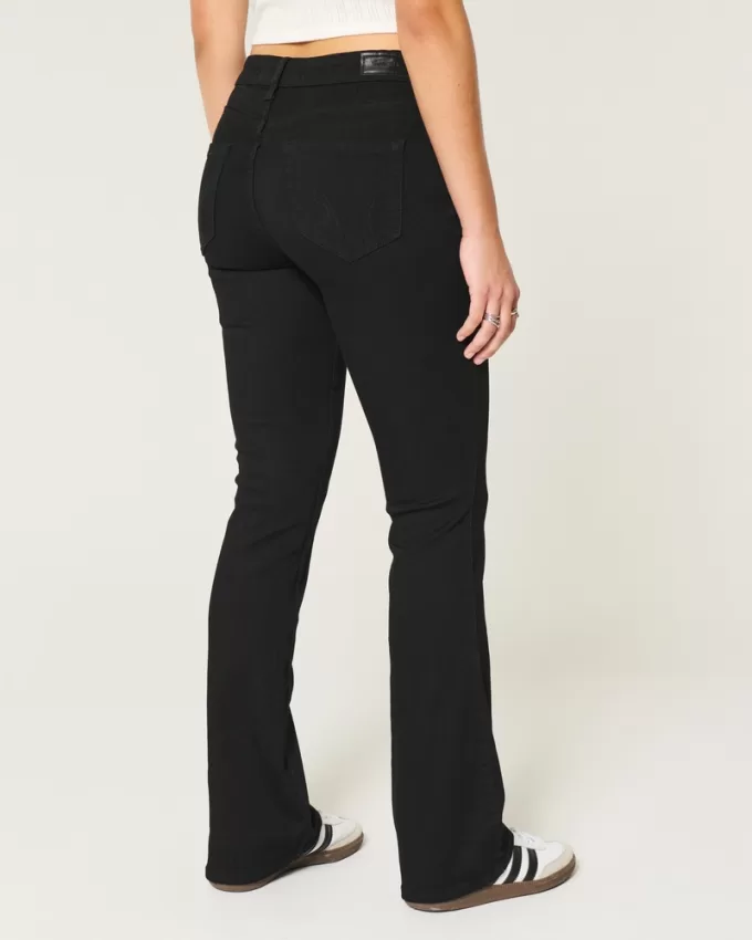 Curvy Mid-Rise Black Boot Jeans,Curvy Mid-Rise Black Boot Jeans