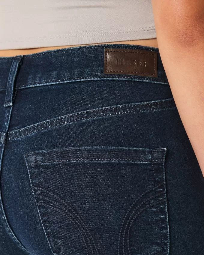 Curvy Mid-Rise Dark Wash Boot Jeans,Curvy Mid-Rise Dark Wash Boot Jeans