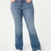 Curvy Mid-Rise Medium Wash Boot Jeans,Curvy Mid-Rise Medium Wash Boot Jeans