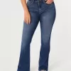 Curvy Mid-Rise Medium Wash Boot Jeans,Curvy Mid-Rise Medium Wash Boot Jeans