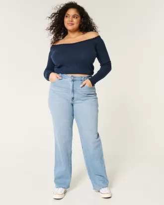 Curvy Ultra High-Rise Medium Wash Dad Jeans,Curvy Ultra High-Rise Medium Wash Dad Jeans