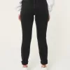 Curvy Ultra High-Rise Ripped Black Mom Jeans,Curvy Ultra High-Rise Ripped Black Mom Jeans