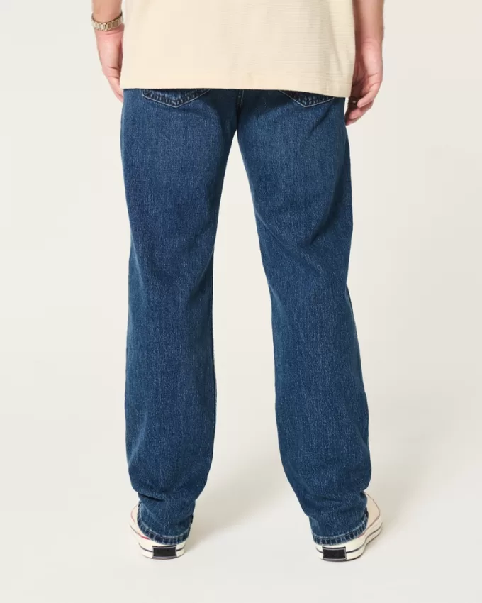 Dark Wash Loose Jeans,Dark Wash Loose Jeans