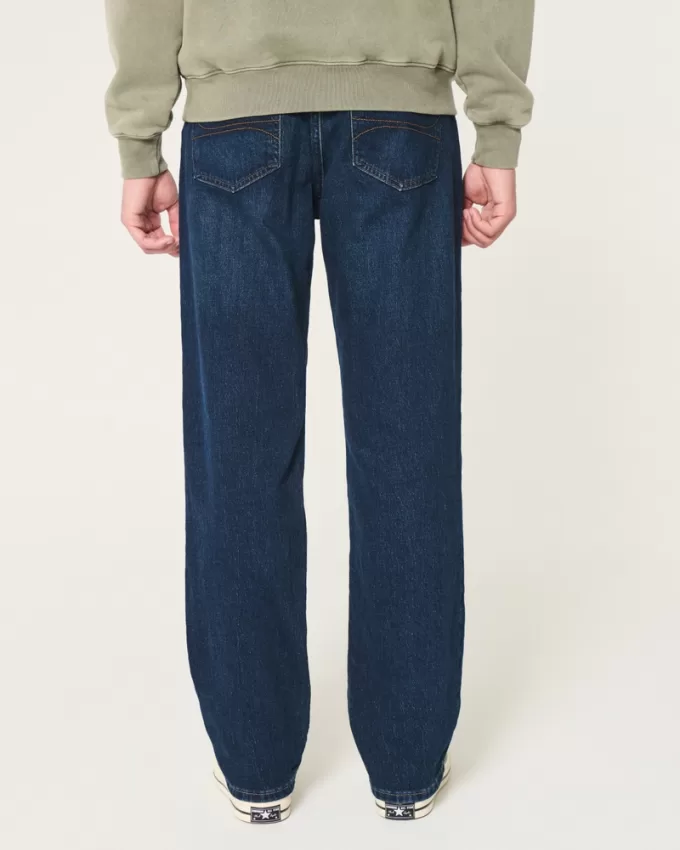 Dark Wash Loose Jeans,Dark Wash Loose Jeans