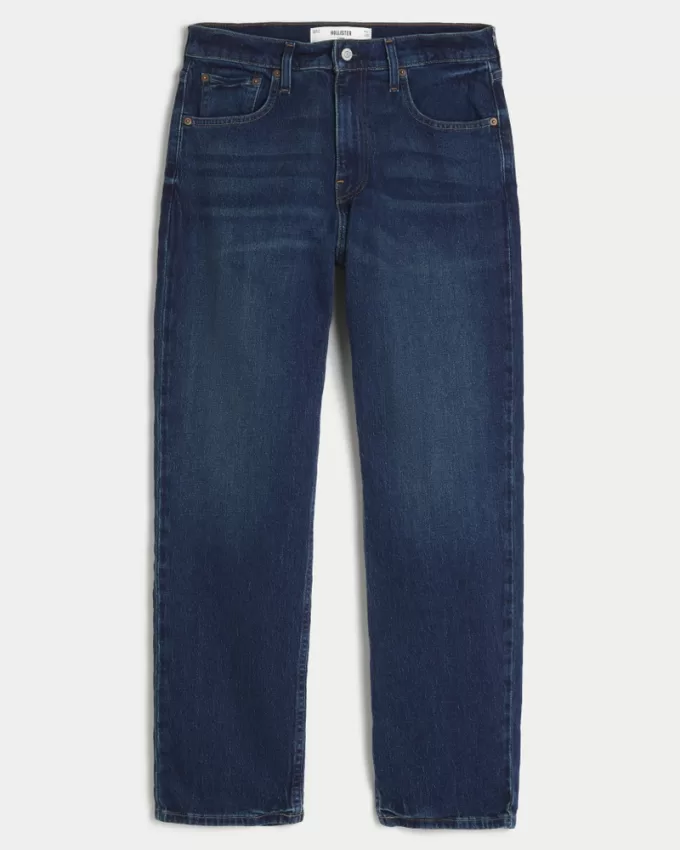 Dark Wash Loose Jeans,Dark Wash Loose Jeans