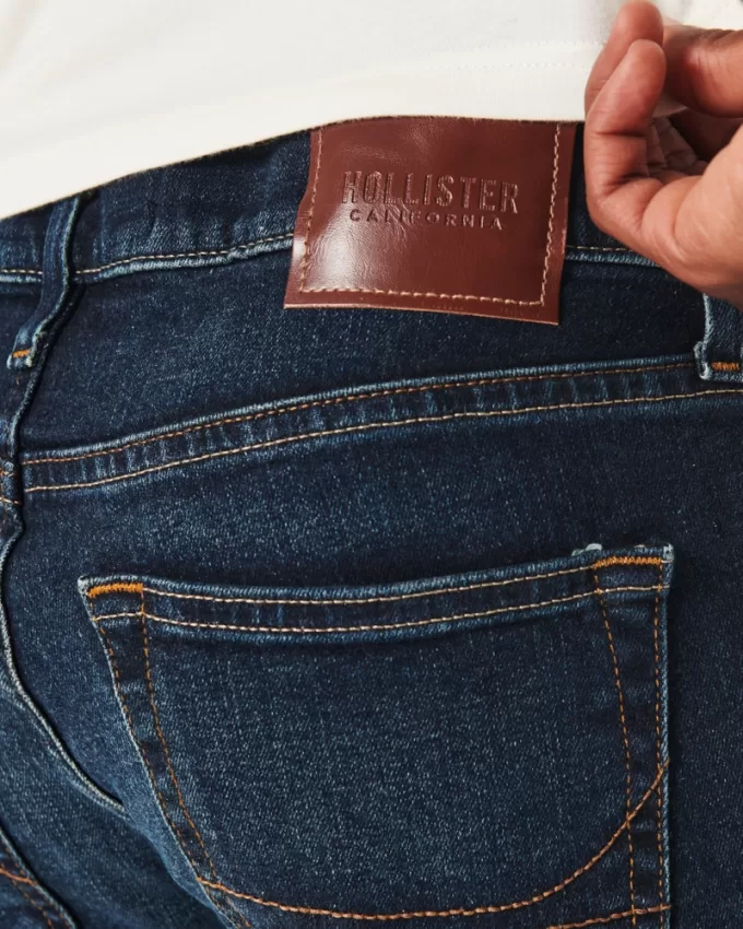 Dark Wash Slim Straight Jeans,Dark Wash Slim Straight Jeans