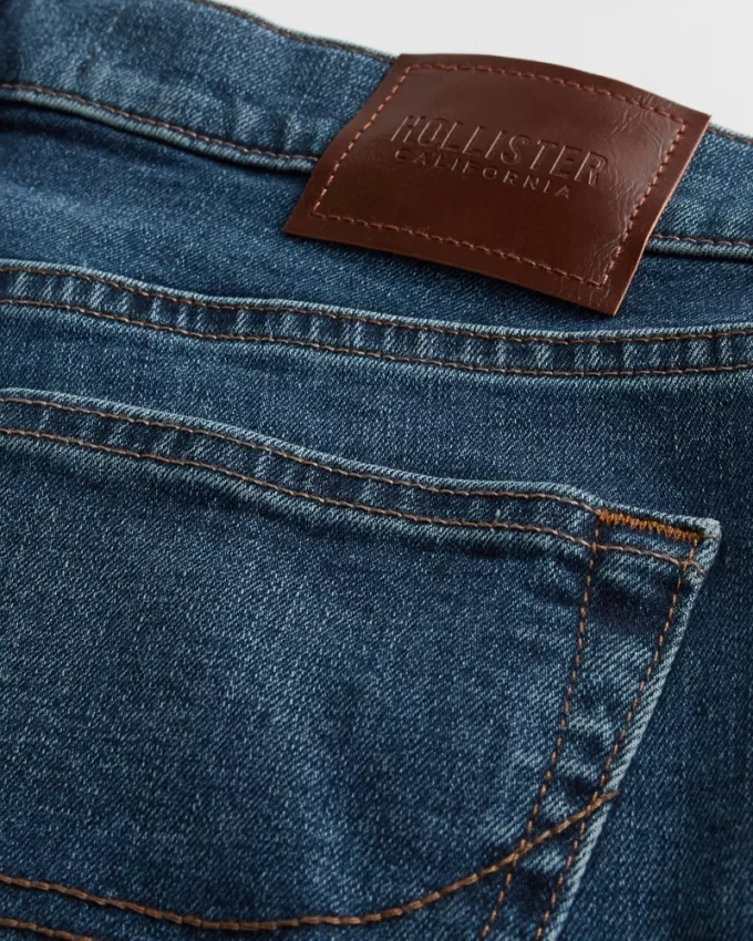 Dark Wash Slim Straight Jeans,Dark Wash Slim Straight Jeans