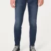 Dark Wash Super Skinny Jeans,Dark Wash Super Skinny Jeans