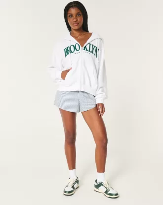 Easy Brooklyn New York Graphic Zip-Up Hoodie,Easy Brooklyn New York Graphic Zip-Up Hoodie