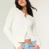 Easy Cable-Knit Crew Cardigan,Easy Cable-Knit Crew Cardigan