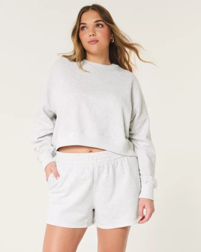 Easy Crew Sweatshirt & Fleece Shorts Bundle,Easy Crew Sweatshirt & Fleece Shorts Bundle