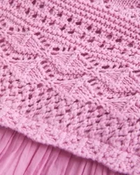 Easy Crochet-Style Babydoll Top,Easy Crochet-Style Babydoll Top