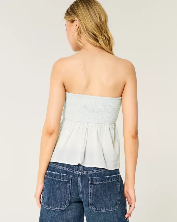 Easy Crochet-Style Babydoll Top,Easy Crochet-Style Babydoll Top