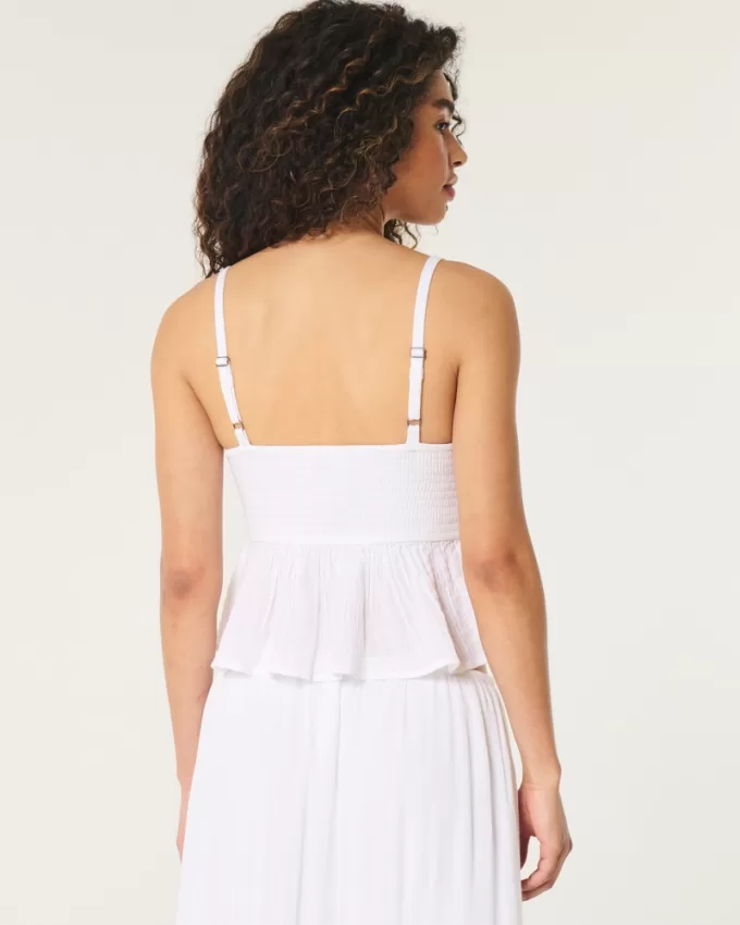 Easy Crochet-Style Babydoll Top,Easy Crochet-Style Babydoll Top