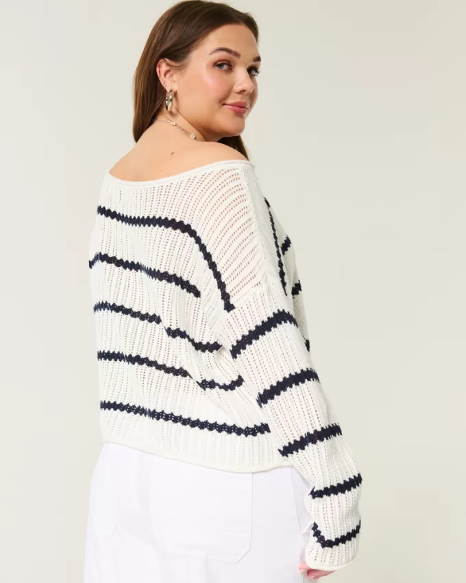 Easy Crochet-Style Sweater,Easy Crochet-Style Sweater