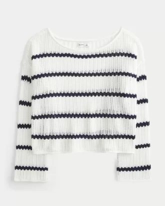 Easy Crochet-Style Sweater,Easy Crochet-Style Sweater