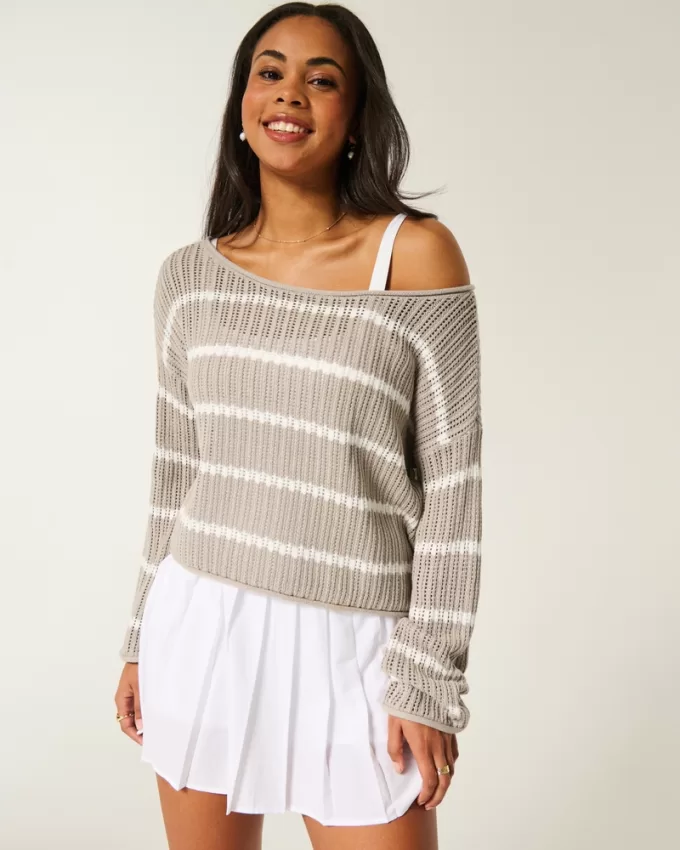 Easy Crochet-Style Sweater,Easy Crochet-Style Sweater