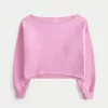 Easy Double Off-the-Shoulder Sweatshirt,Easy Double Off-the-Shoulder Sweatshirt