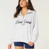 Easy East Coast Graphic Half-Zip Sweatshirt,Easy East Coast Graphic Half-Zip Sweatshirt