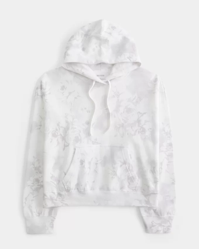 Easy Floral Pattern Hoodie,Easy Floral Pattern Hoodie