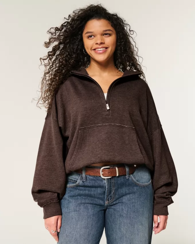 Easy Half-Zip Hoodie,Easy Half-Zip Hoodie