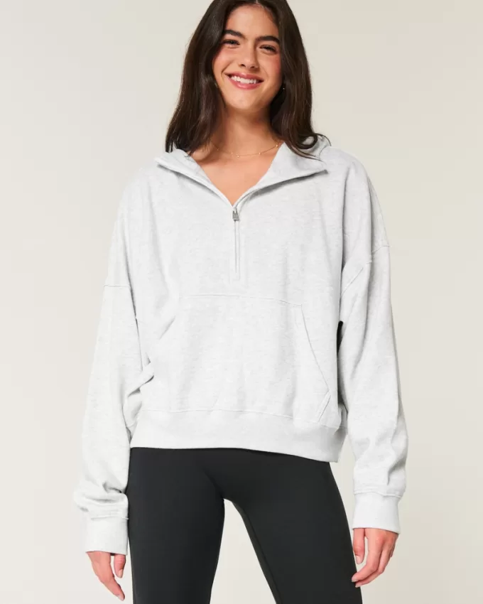 Easy Half-Zip Hoodie,Easy Half-Zip Hoodie