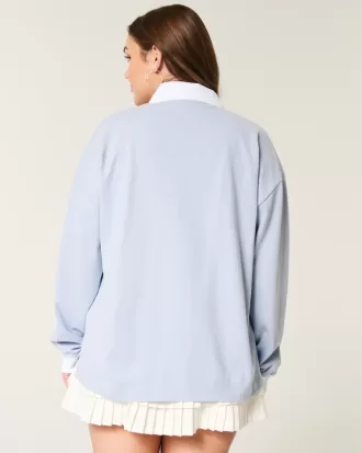 Easy Heart Graphic Rugby Polo,Easy Heart Graphic Rugby Polo