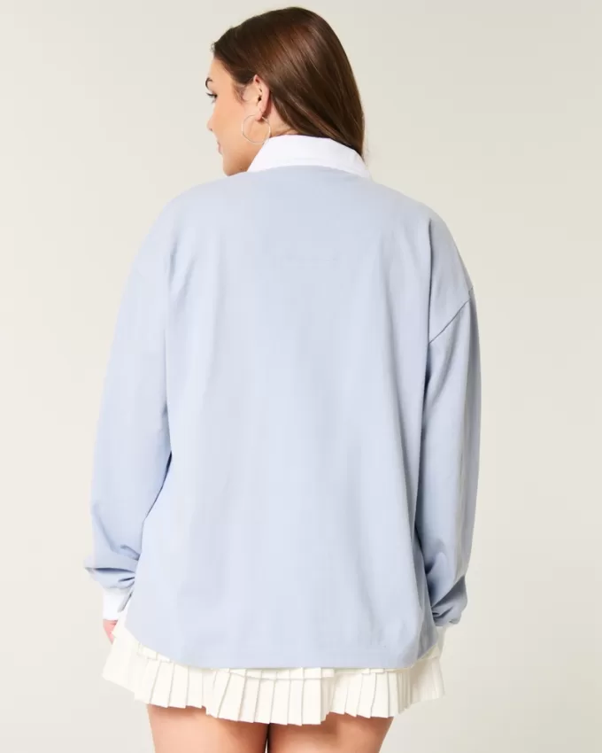 Easy Heart Graphic Rugby Polo,Easy Heart Graphic Rugby Polo