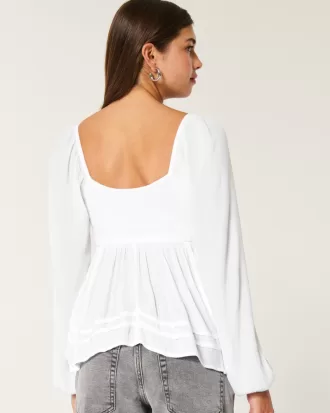 Easy Lace Bust Babydoll Top,Easy Lace Bust Babydoll Top