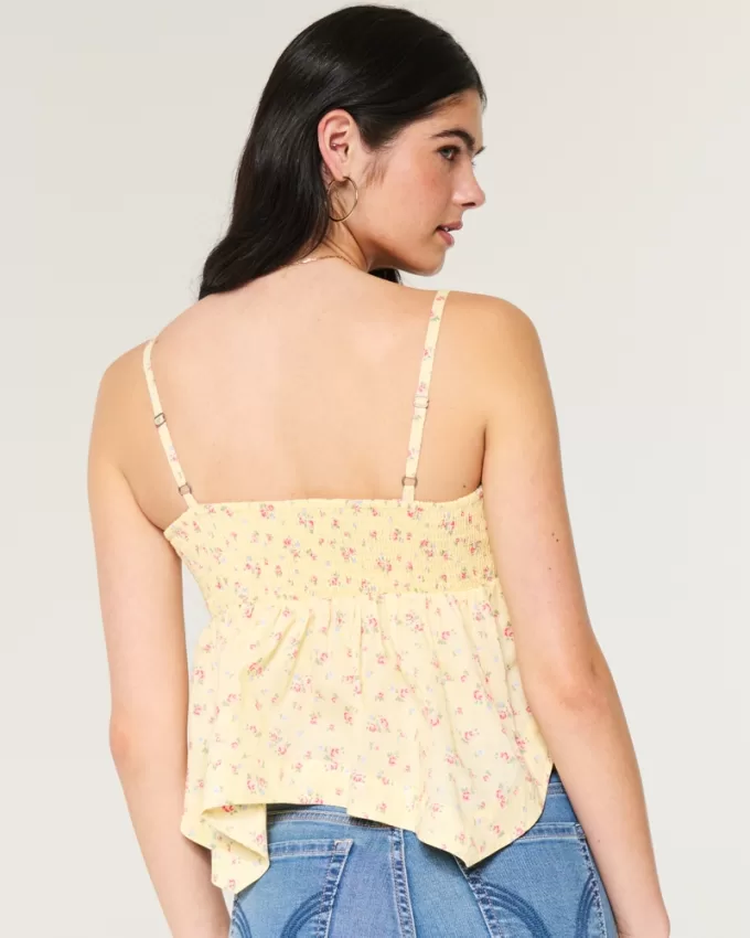 Easy Lace Trim Babydoll Top,Easy Lace Trim Babydoll Top