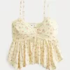 Easy Lace Trim Babydoll Top,Easy Lace Trim Babydoll Top