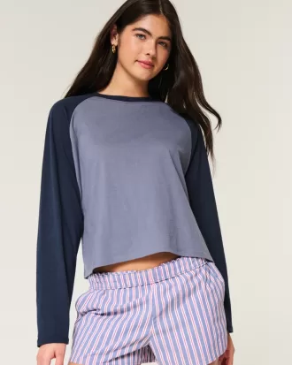 Easy Long-Sleeve Raglan T-Shirt,Easy Long-Sleeve Raglan T-Shirt