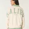 Easy Malibu California Graphic Half-Zip Sweatshirt,Easy Malibu California Graphic Half-Zip Sweatshirt