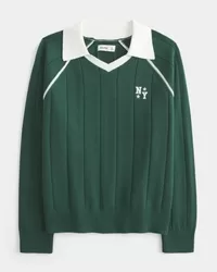 Easy NY Graphic Sweater Polo,Easy NY Graphic Sweater Polo