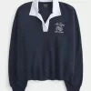 Easy New York Graphic Fleece Rugby Polo,Easy New York Graphic Fleece Rugby Polo