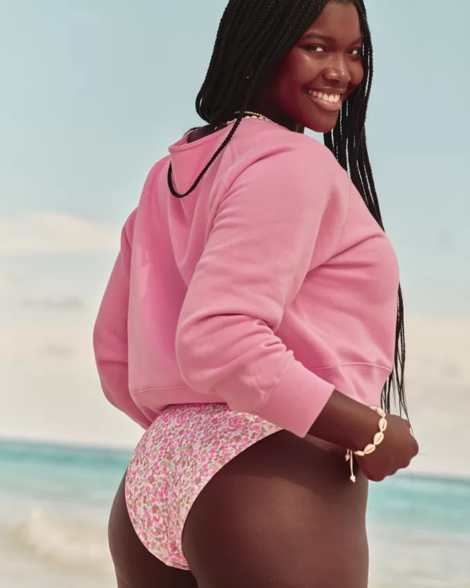 Easy Off-the-Shoulder California Graphic Crew Sweatshirt,Easy Off-the-Shoulder California Graphic Crew Sweatshirt