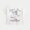 Easy Off-the-Shoulder Kittie’s Diner Graphic Tee,Easy Off-the-Shoulder Kittie’s Diner Graphic Tee