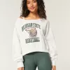 Easy Off-the-Shoulder Michigan State Graphic Sweatshirt,Easy Off-the-Shoulder Michigan State Graphic Sweatshirt