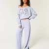 Easy Off-the-Shoulder NYC Graphic Sweatshirt,Easy Off-the-Shoulder NYC Graphic Sweatshirt