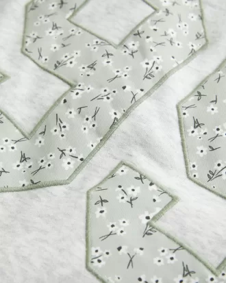 Easy Off-the-Shoulder Number Graphic Crew Sweatshirt,Easy Off-the-Shoulder Number Graphic Crew Sweatshirt