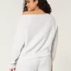 Easy Off-the-Shoulder Sweatshirt,Easy Off-the-Shoulder Sweatshirt