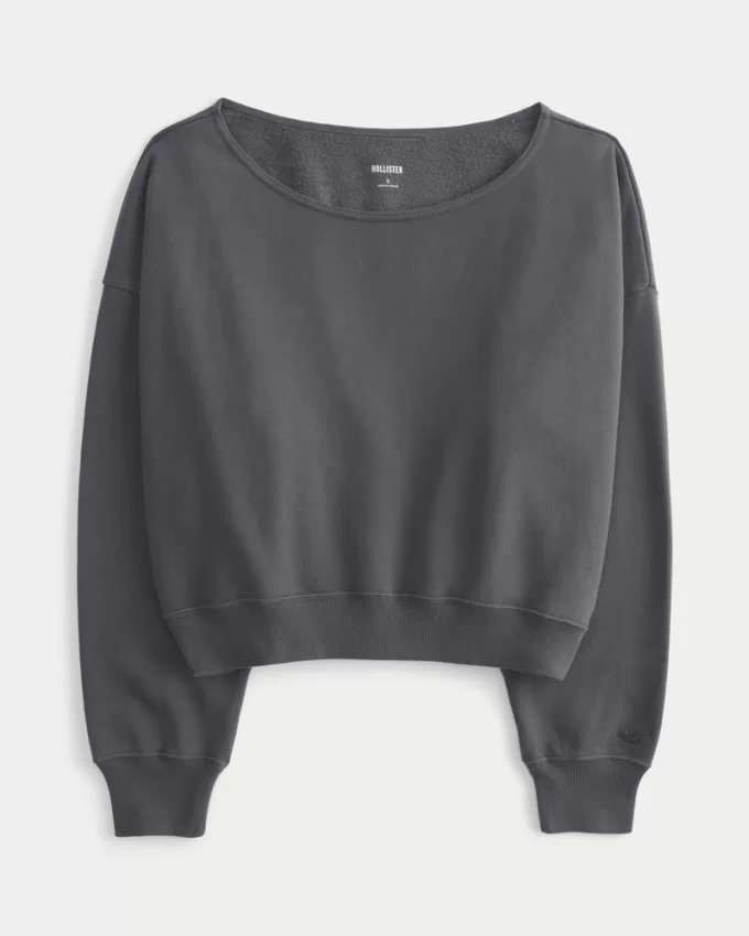 Easy Off-the-Shoulder Sweatshirt,Easy Off-the-Shoulder Sweatshirt