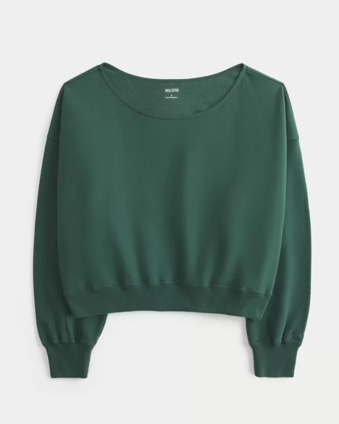 Easy Off-the-Shoulder Sweatshirt,Easy Off-the-Shoulder Sweatshirt