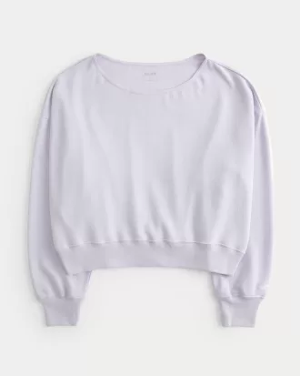 Easy Off-the-Shoulder Terry Sweatshirt,Easy Off-the-Shoulder Terry Sweatshirt