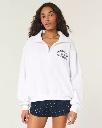 Easy Palm Springs California Half-Zip Sweatshirt,Easy Palm Springs California Half-Zip Sweatshirt