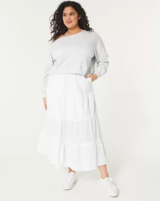 Easy Terry Off-the-Shoulder Sweatshirt,Easy Terry Off-the-Shoulder Sweatshirt