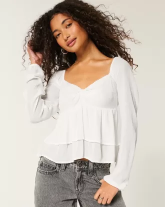 Easy Twist Bust Babydoll Top,Easy Twist Bust Babydoll Top