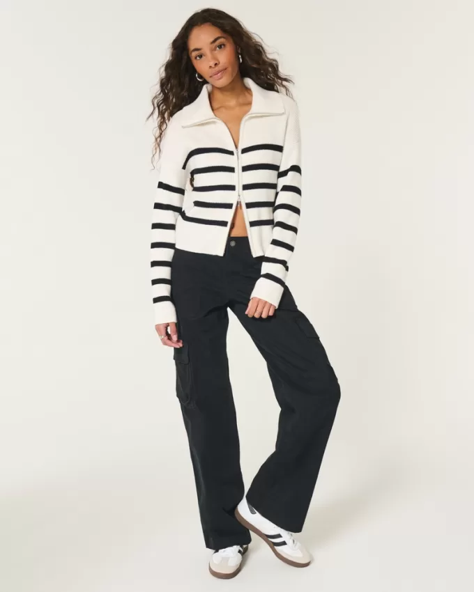 Easy Zip-Up Sweater,Easy Zip-Up Sweater