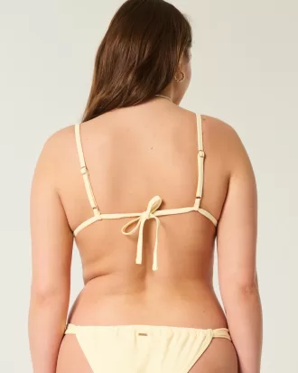 Embroidered Triangle Bikini Top,Embroidered Triangle Bikini Top